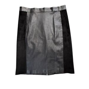 Vince Black and Gray Mini Skirt